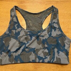 Zyia Active Camo Racerback Sports Bra Athletic Workout Yoga Fitness